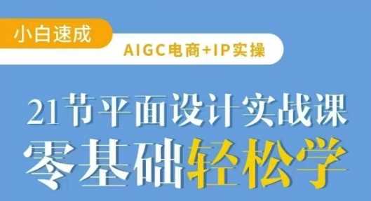 AIGC电商必备实操21节平面设计实战课，教你玩转AI-佳佳云创网