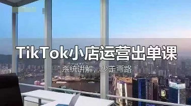 TikTok小店运营出单课，从开店选品、运营出单、发货回款，进行全流程讲解-佳佳云创网