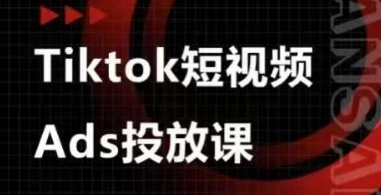 Ads视频投放课，tiktok短视频广告投放课-佳佳云创网