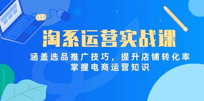 （14427期）淘系运营实战课，涵盖选品推广技巧，提升店铺转化率，掌握电商运营知识-佳佳云创网