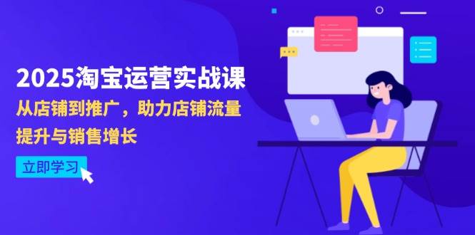 （14504期）2025淘宝运营实战课-4月更新：从店铺到推广，助力店铺流量提升与销售增长-佳佳云创网