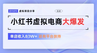 小红书虚拟电商项目，平台大力免费流量扶持，低门槛1拖3玩法-佳佳云创网