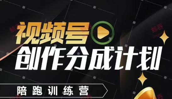 视频号创作分成计划陪跑训练营，手把手教会你如何制作视频，细水长流型项目-佳佳云创网