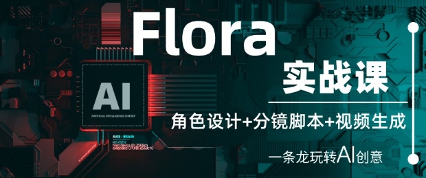 Flora实战课：角色设计+分镜脚本+视频生成，一条龙玩转AI创意-佳佳云创网