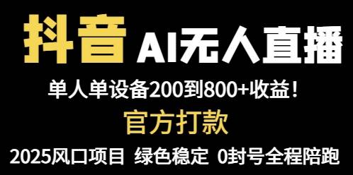 （14713期）抖音AI无人直播，全自动带货，单设备轻松躺赚800+，我愿称今年最牛逼…-佳佳云创网