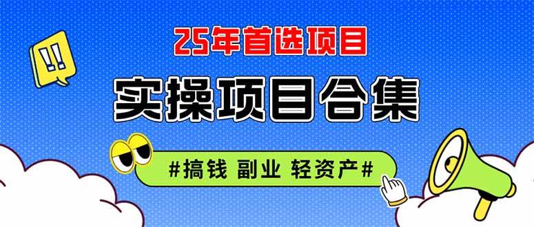 （14767期）2025实操项目合集 挂机类型 直播类型 轻资产创业类型 课程分享各项目介…-佳佳云创网