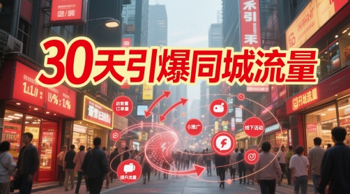 30天引爆同城流量：团购篇 认知篇 流量篇 来客篇 达人篇 老板人设IP篇 投流篇-佳佳云创网