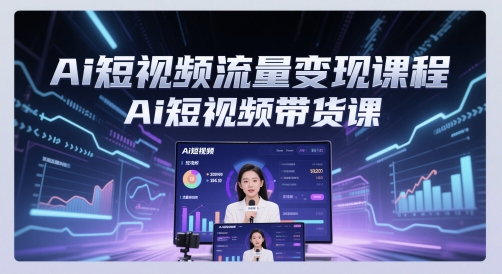 Ai短视频流量变现课程，Ai短视频带货课-佳佳云创网