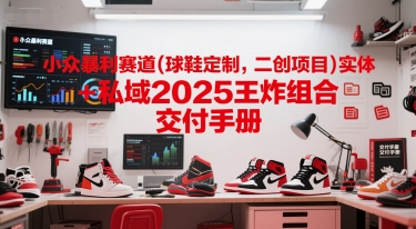 小众暴利赛道(球鞋定制，二创项目)实体+私域2025王炸组合  交付手册-佳佳云创网