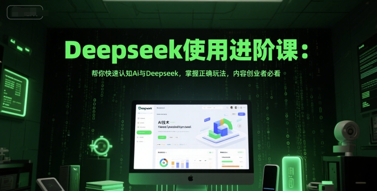 Deepseek使用进阶课：帮你快速认知Ai与Deepseek，掌握正确玩法，内容创业者必看-佳佳云创网