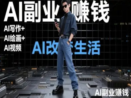 AI改变生活（Ai写作+AI绘画+Ai视频），AI副业挣钱-佳佳云创网