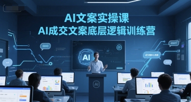 AI文案实操课，AI成交文案底层逻辑训练营-佳佳云创网
