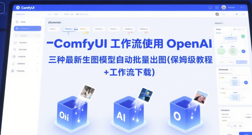ComfyUI 工作流使用 OpenAI 三种最新生图模型自动批量出图(保姆级教程+工作流下载)-佳佳云创网