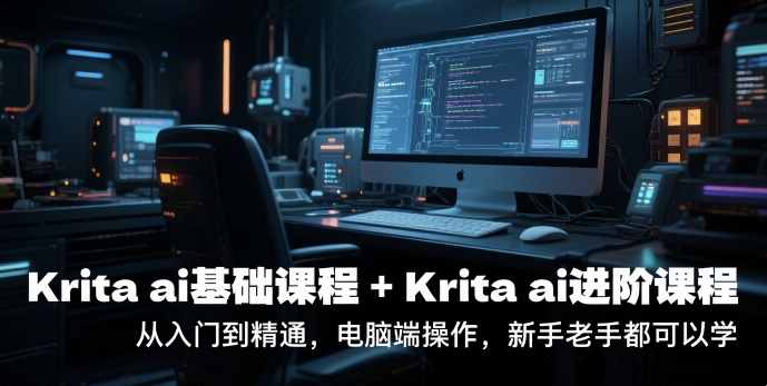 krita ai基础课程+Krita ai进阶课程，从入门到精通，电脑端操作，新手老手都可以学-佳佳云创网