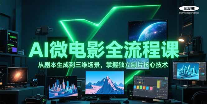 AI微电影全流程课，从剧本生成到三维场景，掌握独立制片核心技术-佳佳云创网