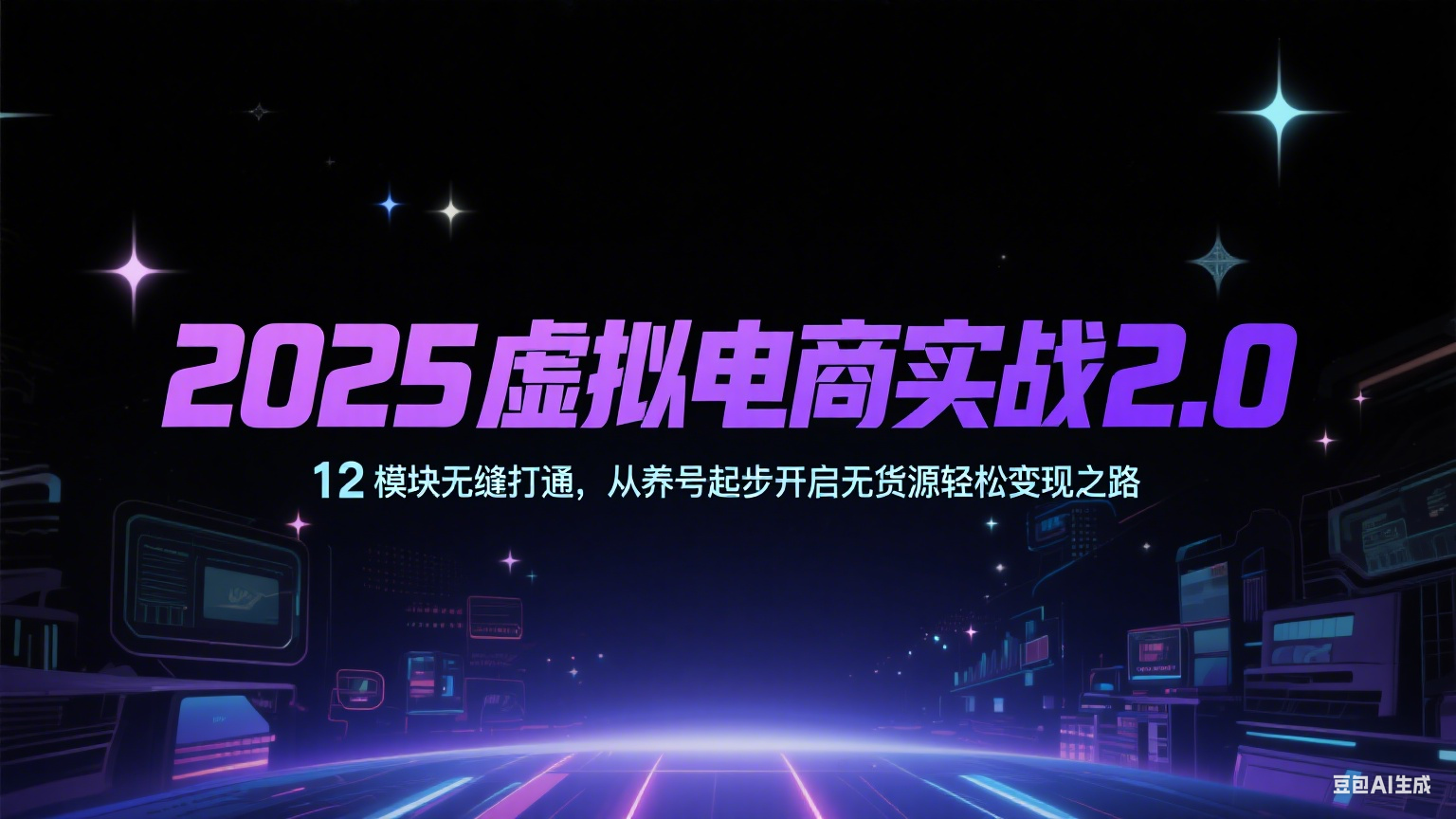 2025虚拟电商实战2.0，12模块无缝打通，从养号起步开启无货源轻松变现之路-佳佳云创网