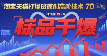 淘宝天猫打爆班原创高阶技术第70期：标品干爆-佳佳云创网