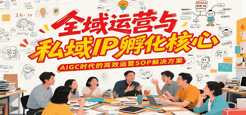 全域运营与私域IP孵化核心，AIGC时代的高效运营SOP解决方案-佳佳云创网