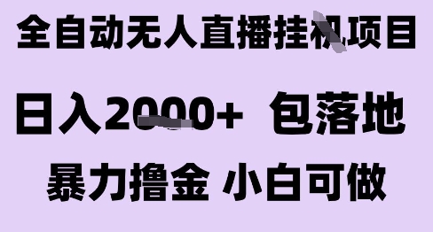最新全自动抖音无人直播挂G项目，日入2k+ 包落地暴力撸金，小白可做【揭秘】-佳佳云创网