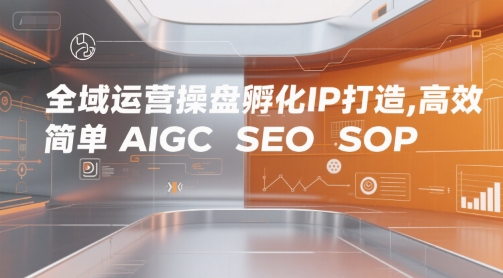 全域运营操盘孵化IP打造，高效 简单 AIGC SEO SOP-佳佳云创网