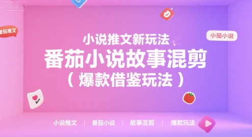 小说推文新玩法，番茄小说故事混剪（爆款借鉴玩法）-佳佳云创网