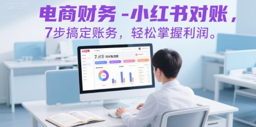 电商财务-小红书对账，7步搞定账务，轻松掌握利润-佳佳云创网