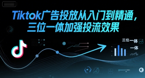 Tiktok广告投放从入门到精通，三位一体加强投流效果-佳佳云创网