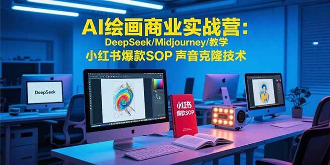 （15460期）AI绘画商业实战营：DeepSeek/Midjourney/教学 小红书爆款SOP 声音克隆技术-佳佳云创网