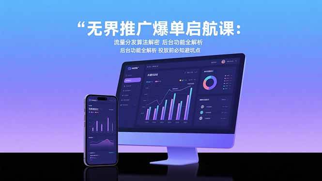 （15567期）无界推广爆单启航课：流量分发算法解密 后台功能全解析 投放前必知避坑点-佳佳云创网