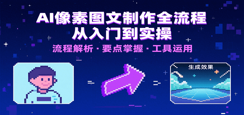 AI像素图文制作全流程：内容要点、文案选择及所用工具，助你快速入局-佳佳云创网