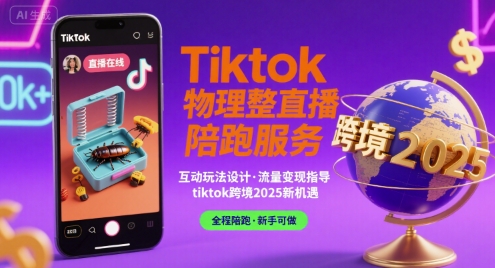 Tiktok物理整蛊直播陪跑服务-tiktok跨境2025-佳佳云创网
