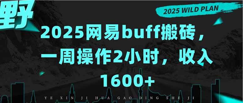 （15666期）2025网易buff搬砖，一周操作2小时，收入1600+-佳佳云创网