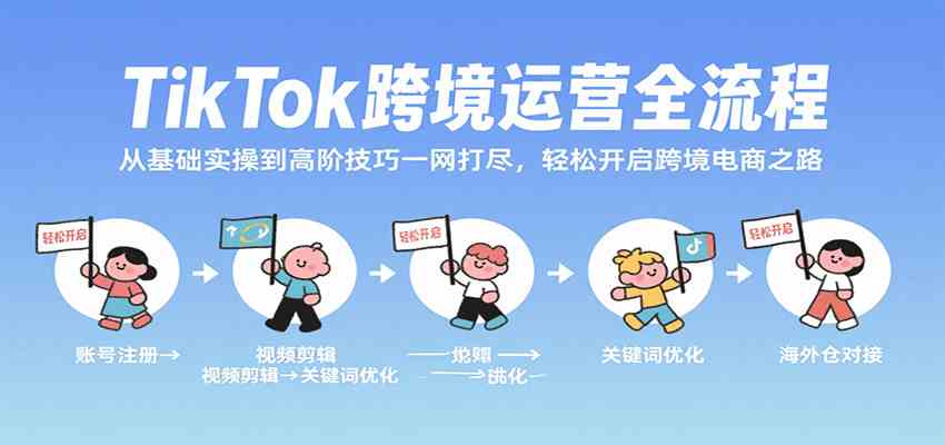 TikTok跨境运营全流程，从基础实操到高阶技巧一网打尽，轻松开启跨境电商之路-佳佳云创网