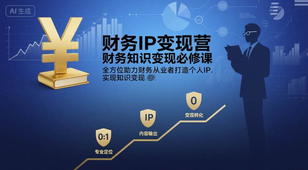 财务IP变现营，财务知识变现必修课，全方位助力财务从业者打造个人IP，实现知识变现-佳佳云创网
