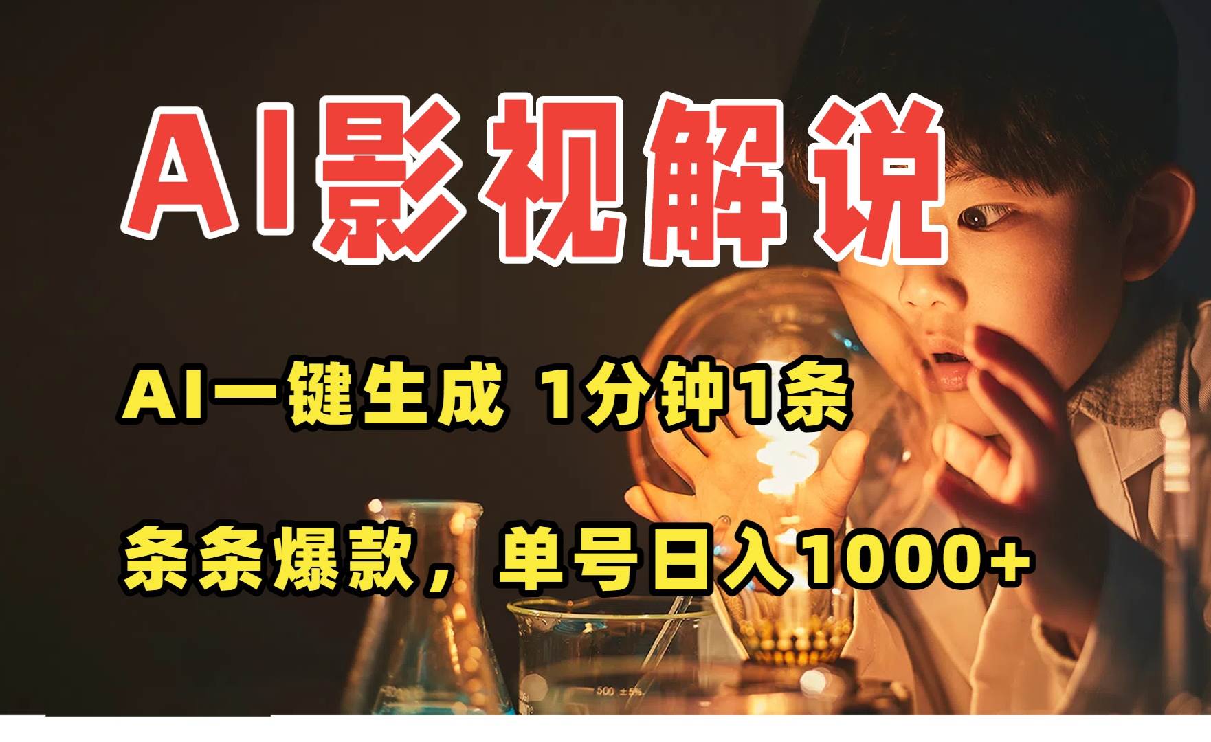 （15730期）AI一键生成影视解说视频，无需剪辑1分钟1条，条条爆款，多平台变现日入…-佳佳云创网