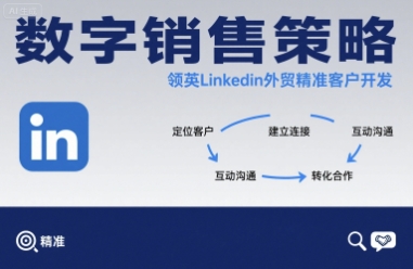 数字销售策略领英LinkedIn外贸精准客户开发-佳佳云创网