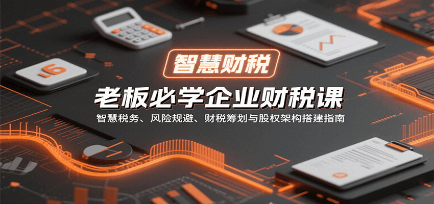 老板必学企业财税课：智慧税务、风险规避、财税筹划与股权架构搭建指南-佳佳云创网