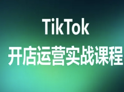 TikTok开店运营实战课程，TK跨境电商实操全流程-佳佳云创网