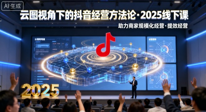云图视角下的抖音经营方法论，2025线下课，助力商家规模化经营，提效经营（录音+字幕）-佳佳云创网