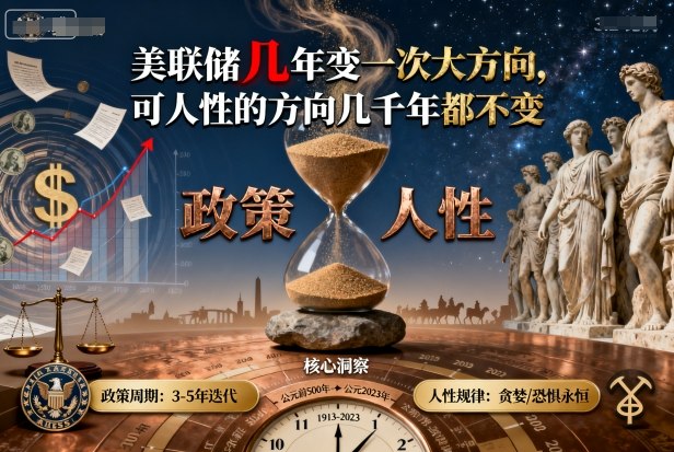 付费文章：美联储几年变一次大方向，可人性的方向几千年都不变-佳佳云创网