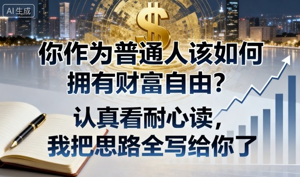 付费文章：你作为普通人该如何拥有财富自由？认真看耐心读，我把思路全写给你了-佳佳云创网