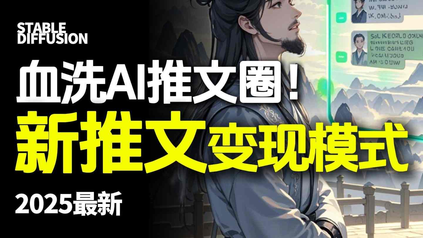 最新AI动态电影漫画小说推文，全流程实操教学，小白也能月入1W+-佳佳云创网