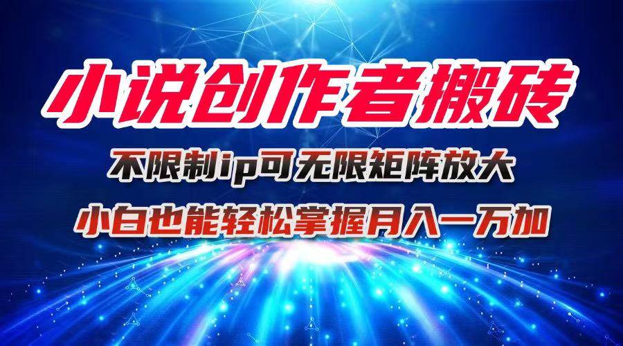 （16209期）小说创作者搬砖玩法，不限制IP简单无脑 可矩阵无限放大小白也能实现轻…-佳佳云创网