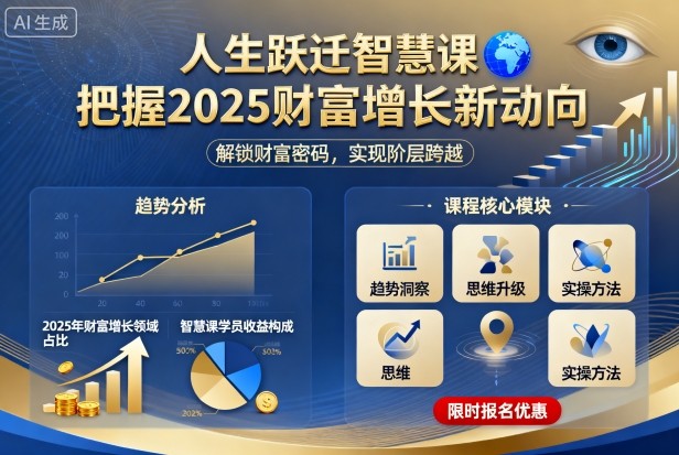 人生跃迁智慧课，把据2025财富增长新动向-佳佳云创网