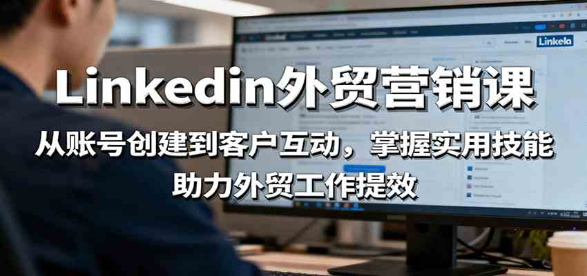LinkedIn外贸营销课：从账号创建到客户互动，掌握实用技能，助力外贸工作提效-佳佳云创网