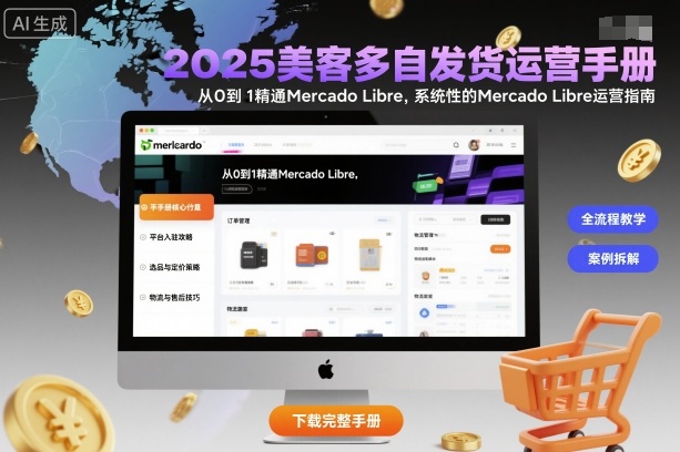2025美客多自发货运营手册：从0到1精通Mercado Libre，系统性的Mercado Libre运营指南-佳佳云创网