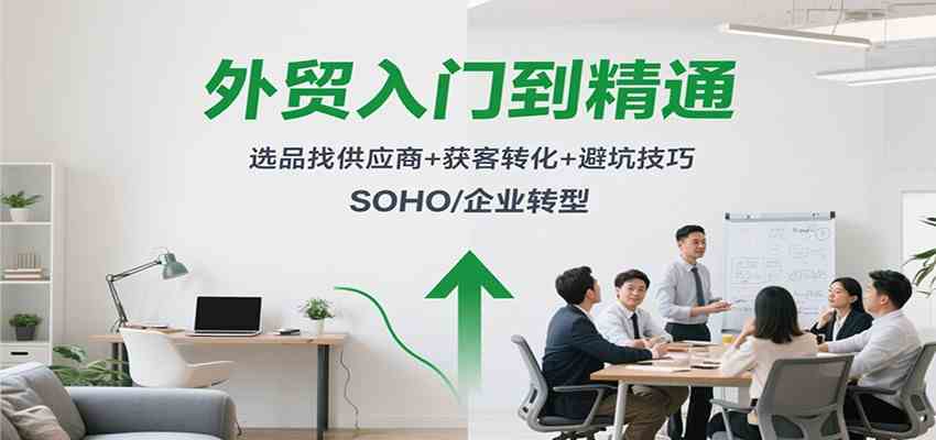 外贸入门到精通，选品找供应商+获客转化+避坑技巧，SOHO/企业转型-佳佳云创网