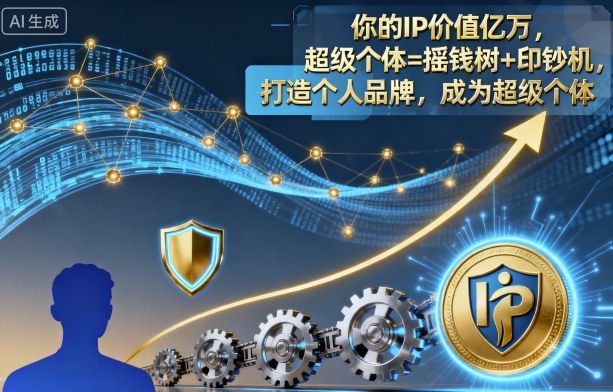 你的IP价值亿万，超级个体=摇钱树+印钞机，打造个人品牌，成为超级个体-佳佳云创网