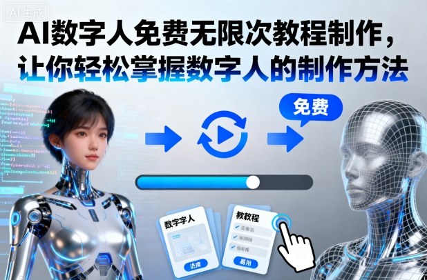 AI数字人免费无限次教程制作，让你轻松掌握数字人的制作方法-佳佳云创网