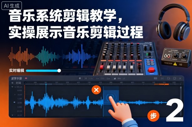 音乐系统剪辑教学，实操展示音乐剪辑过程-佳佳云创网